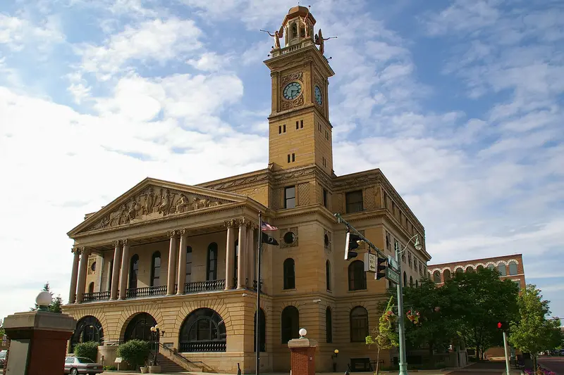 Another view of the Stark County Courthouse and Annex